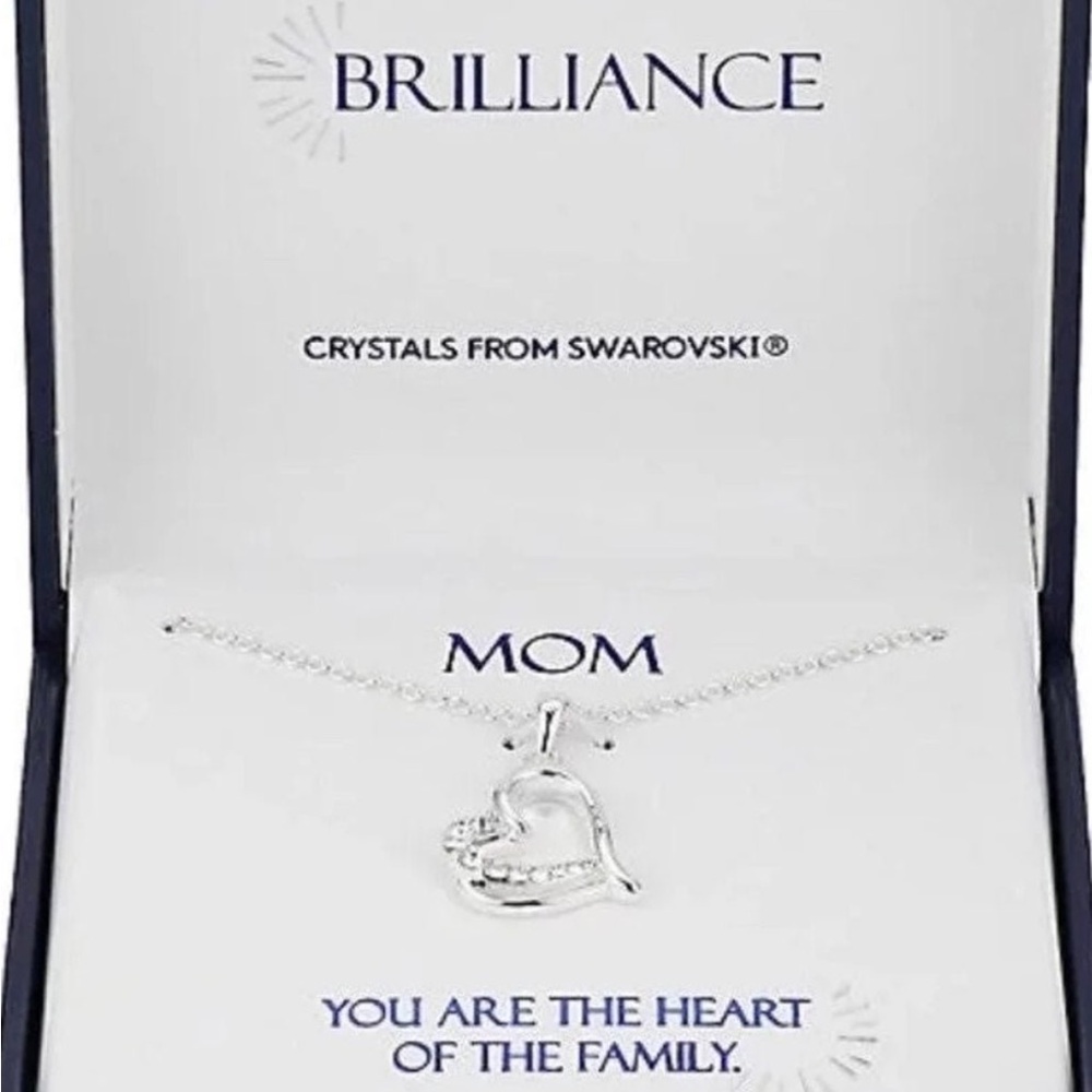 Swarovski Crystals Heart Mom Pendant Necklace NWT, Mother’s Day gifts jewelry
